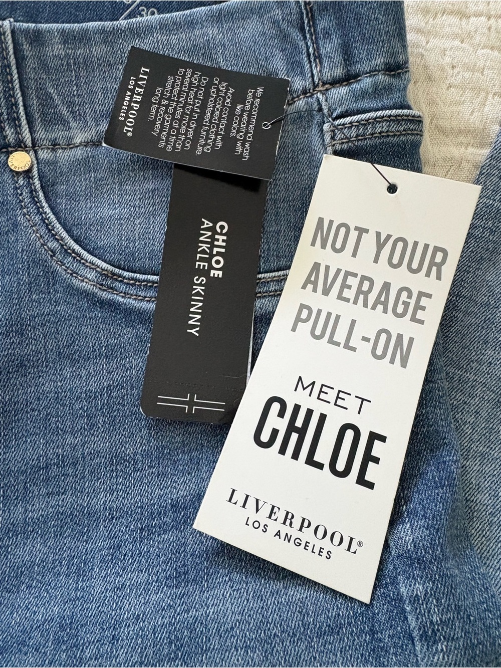 Liverpool Chloe Ankle Skinny Jeans - Light Blue Wash